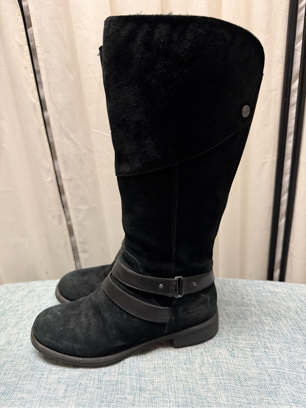 The North Face Black Suede Knee-High Winter Boots